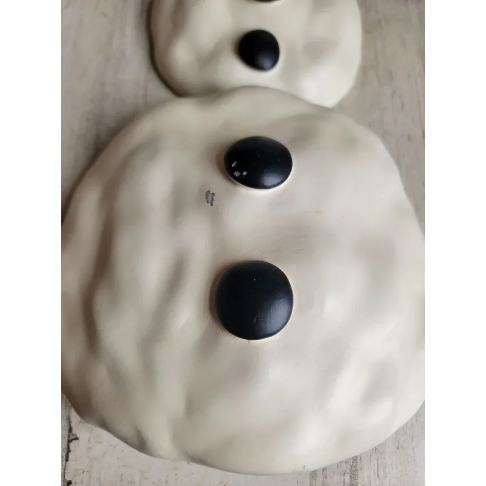 Vintage three-piece‎ snowman hanging wall decor xmas